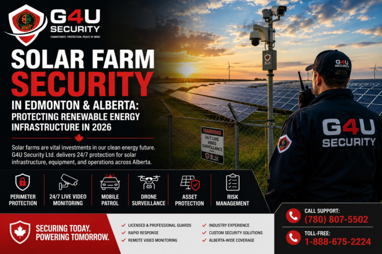 Solar Farm Security in Edmonton & Alberta: Protecting Renewable Energy Infrastructure in 2026