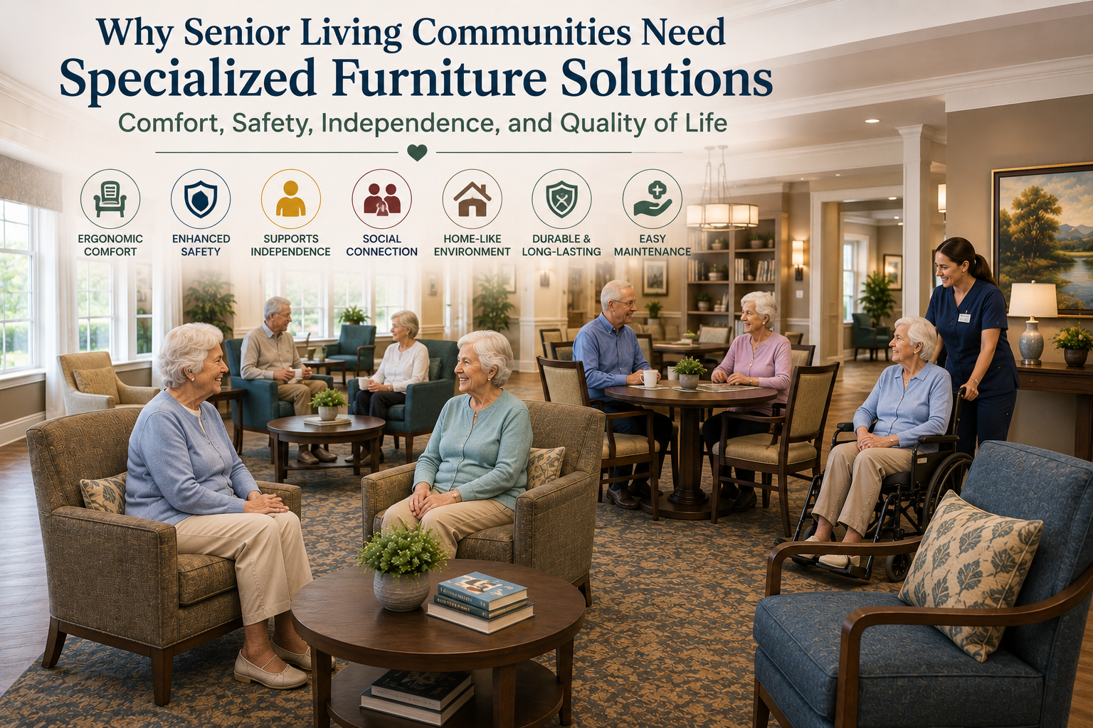 Senior living communities are designed to provide older adults with a comfortable, safe, and supportive environment where